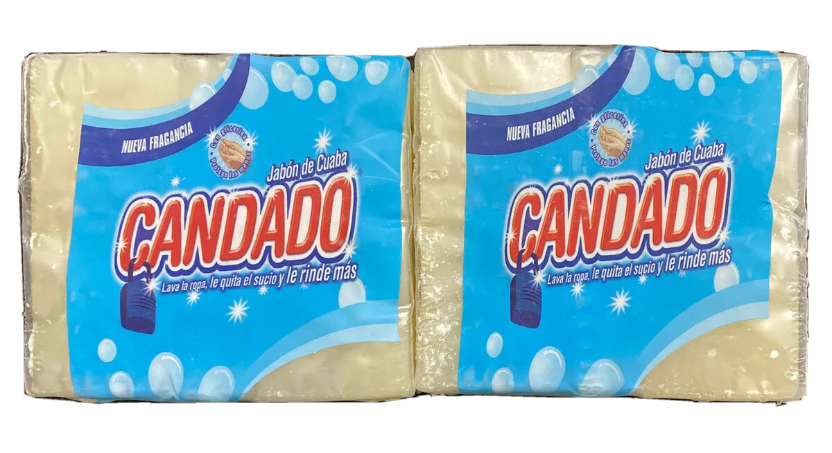 10 JABON DE CUABA CANDADO SOAP LAVA ROPA QUITA EL SUCIO Y RINDE MAS 2 New Packs