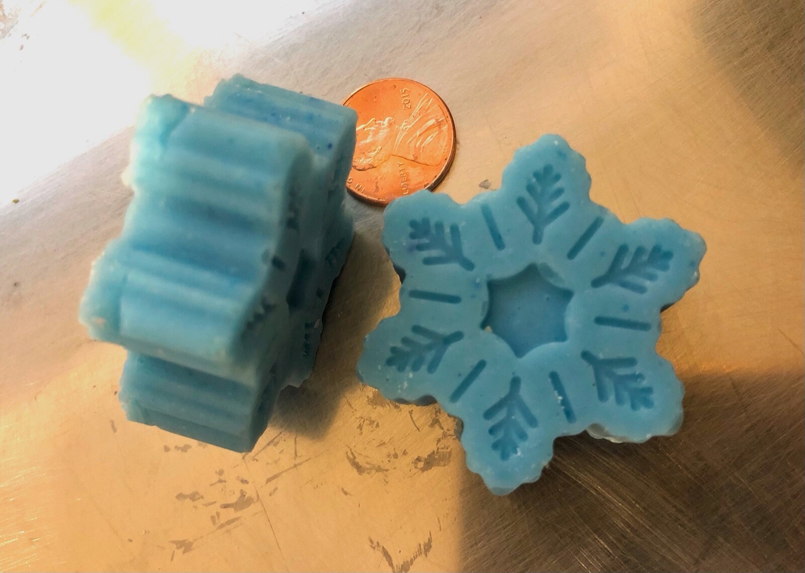 Coworker Birthday Bridal Party Shower Handmade SOAP Snowflakes Dif Colors Scents