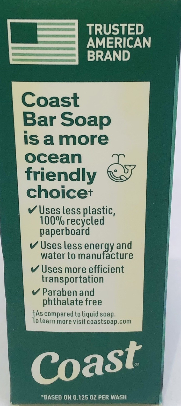 4~ Coast® Emerald Burst Moisturizing Bar Soap 7.05 Oz each Lot of 4 ~ FREE SHIP