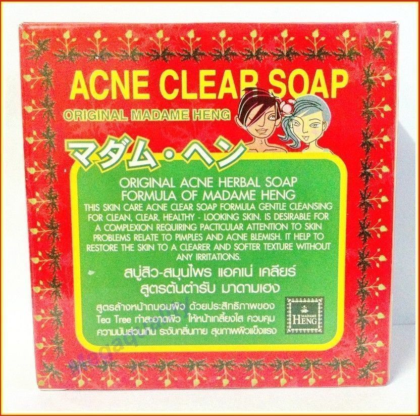 MADAME HENG NATURAL SOAP BAR BLEMISH TEEN ACNE CLEAR 150 g.
