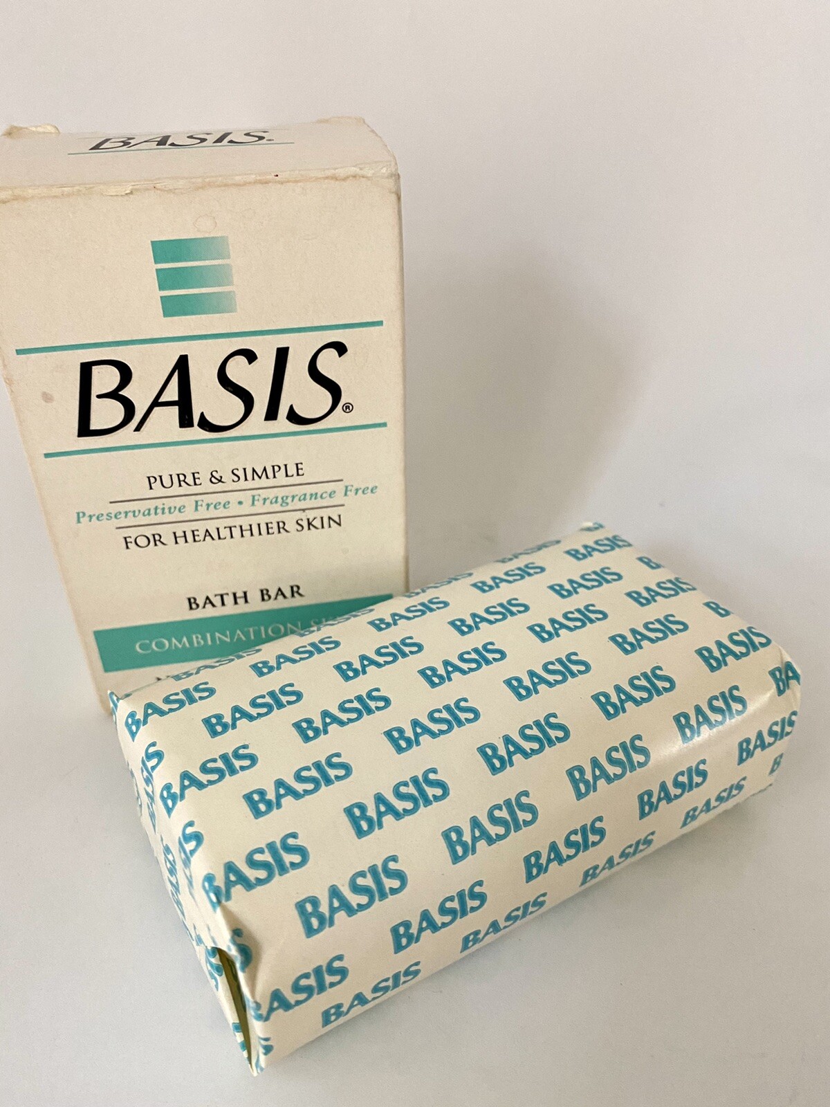 Basis Bath Bar 5 oz. Combination Skin Fragrance & Preservative Free (1 BAR) New