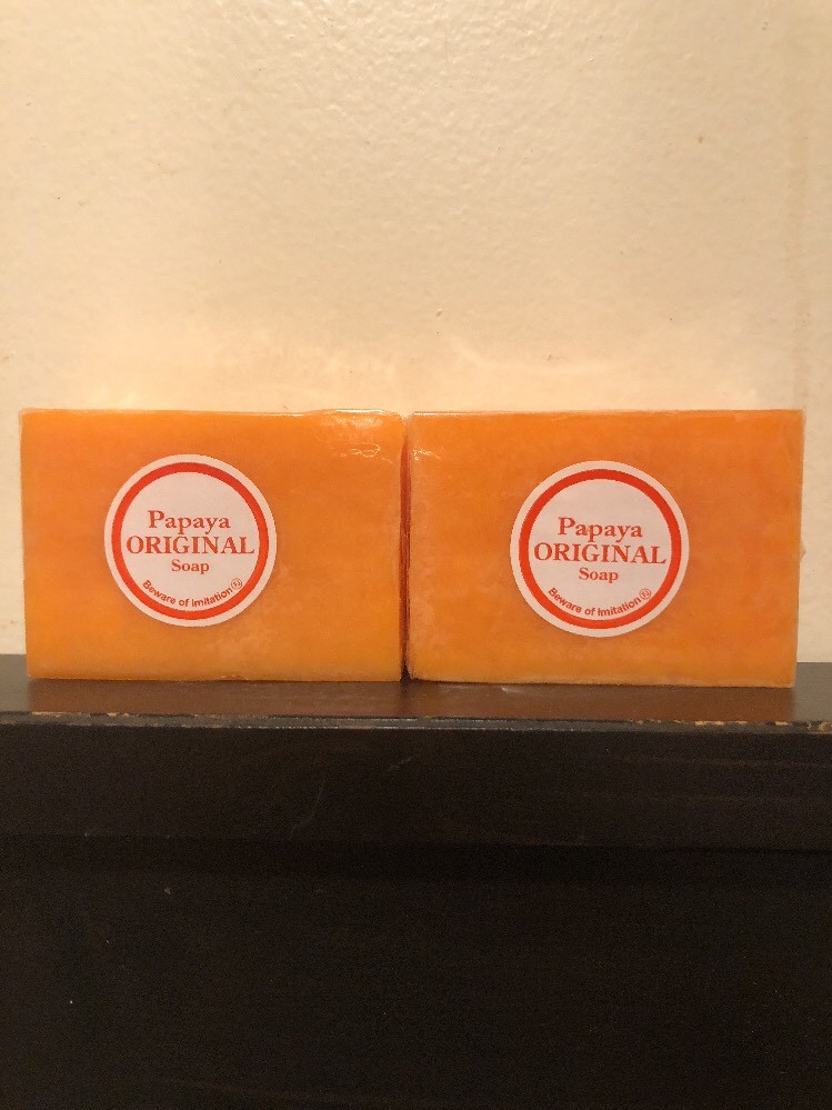 2 x ORIGINAL PAPAYA Kojic WHITENING ACID SOAP. USA SELLER
