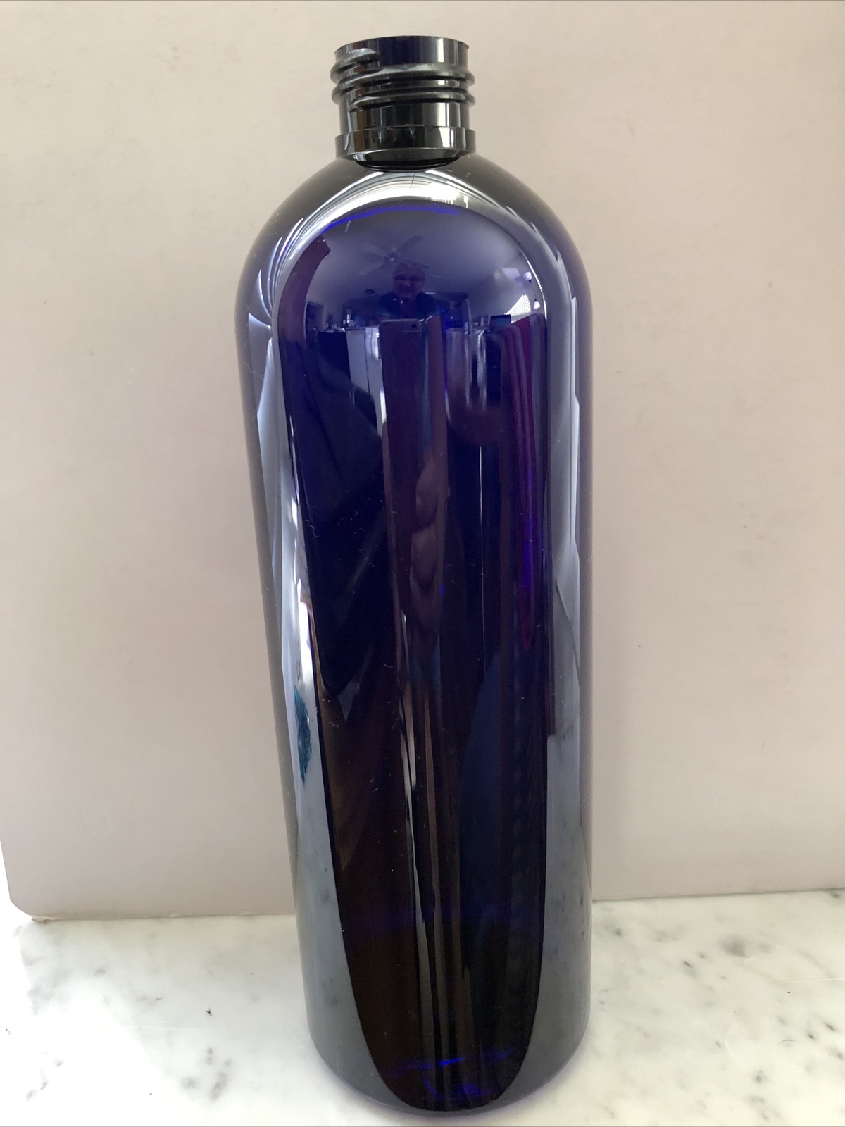 16 oz PET Plastic BPA Free 24/410 Blue Cosmo Bullet Round Bottles & caps SALE