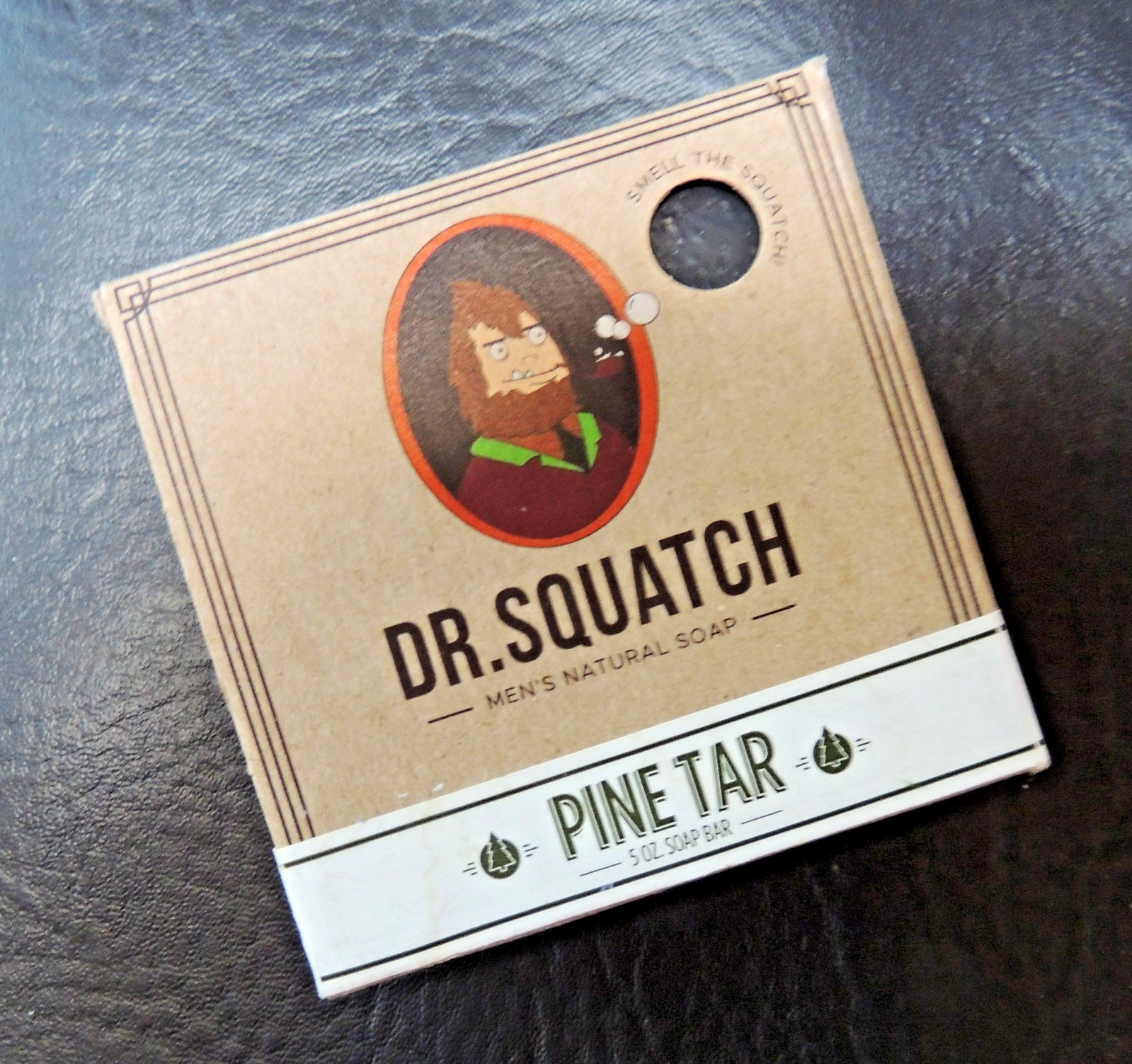 Dr. Squatch Pine Tar Bar Soap Exact bar pictured