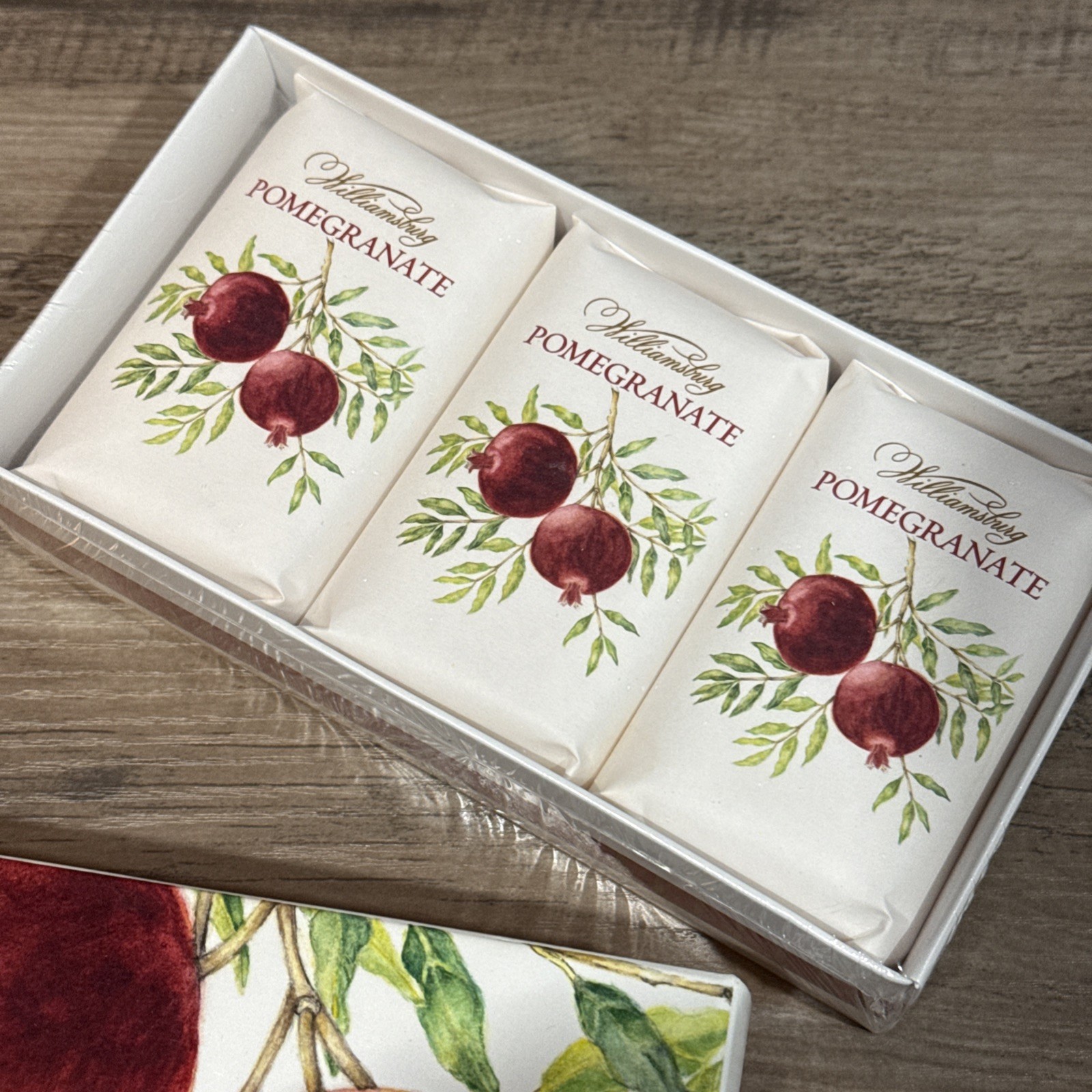 Williamsburg Pomegranate Triple Milled (3) Bars Soap – NEW