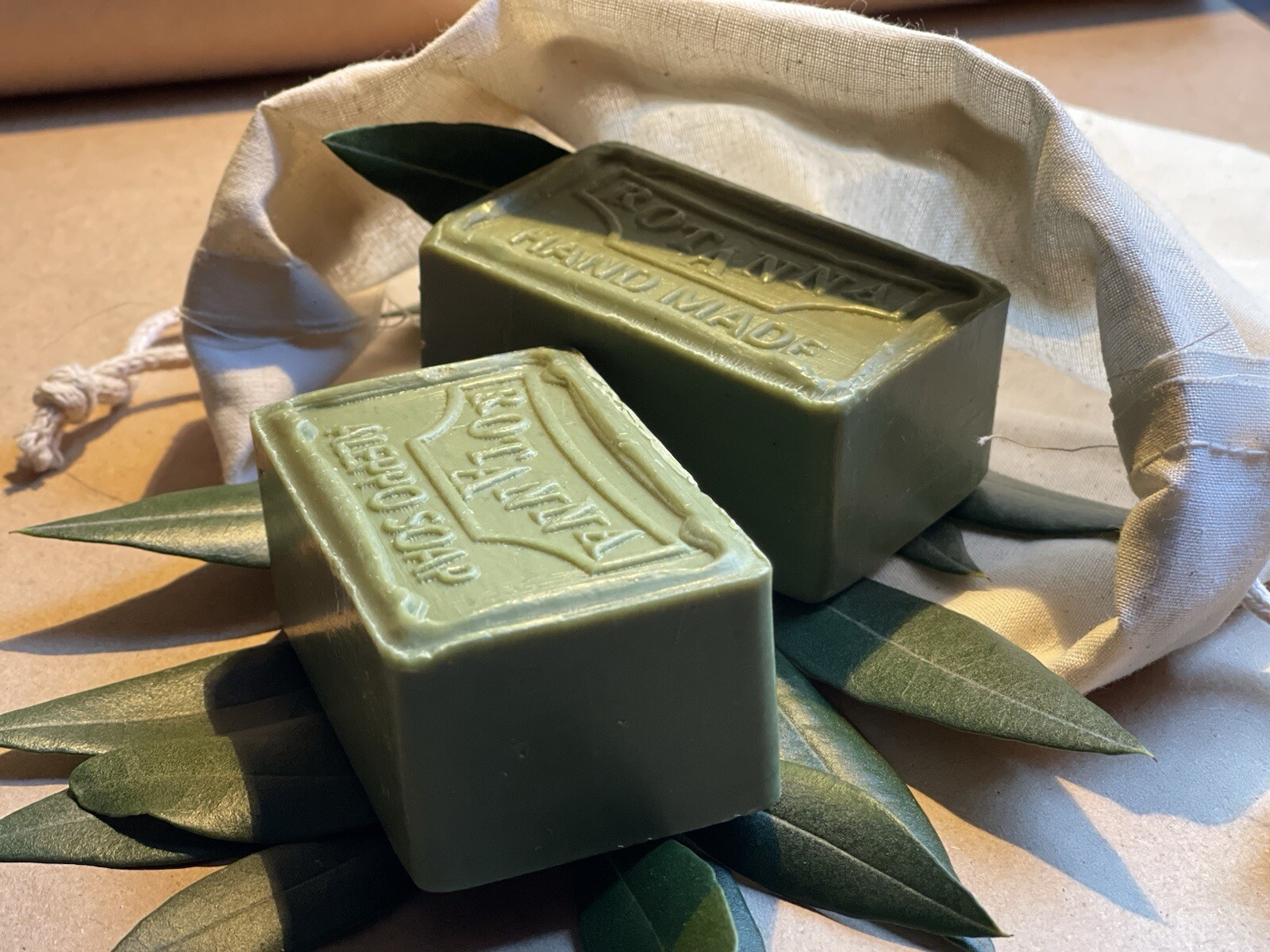 2 PK ALL NATURAL SCENTED OLIVE OIL LAUREL OIL SOAP BAR FOR PSORIASIS N ECZEMA.