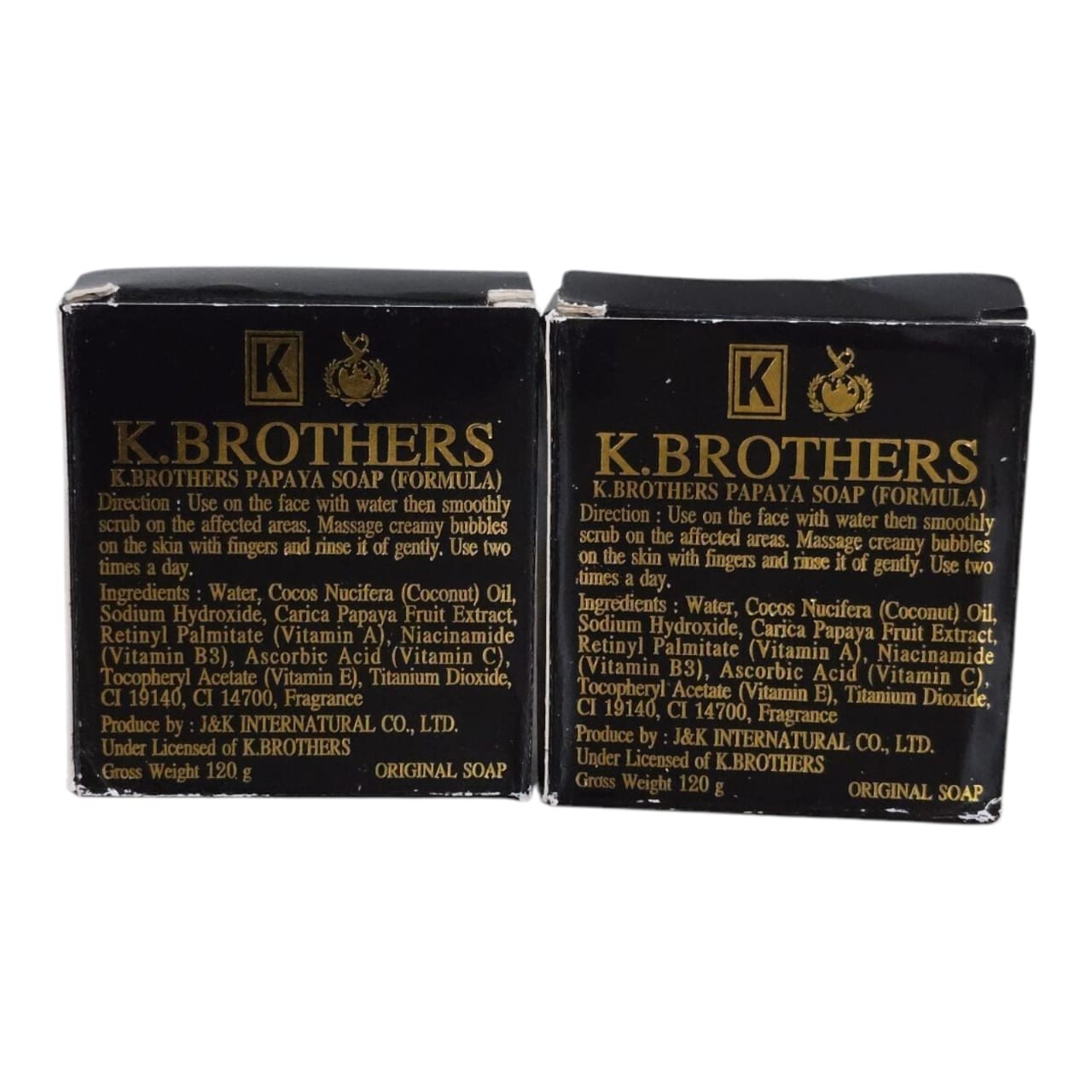 Original K Brother Papaya Beauty Care Face Out Soap 2pieces
