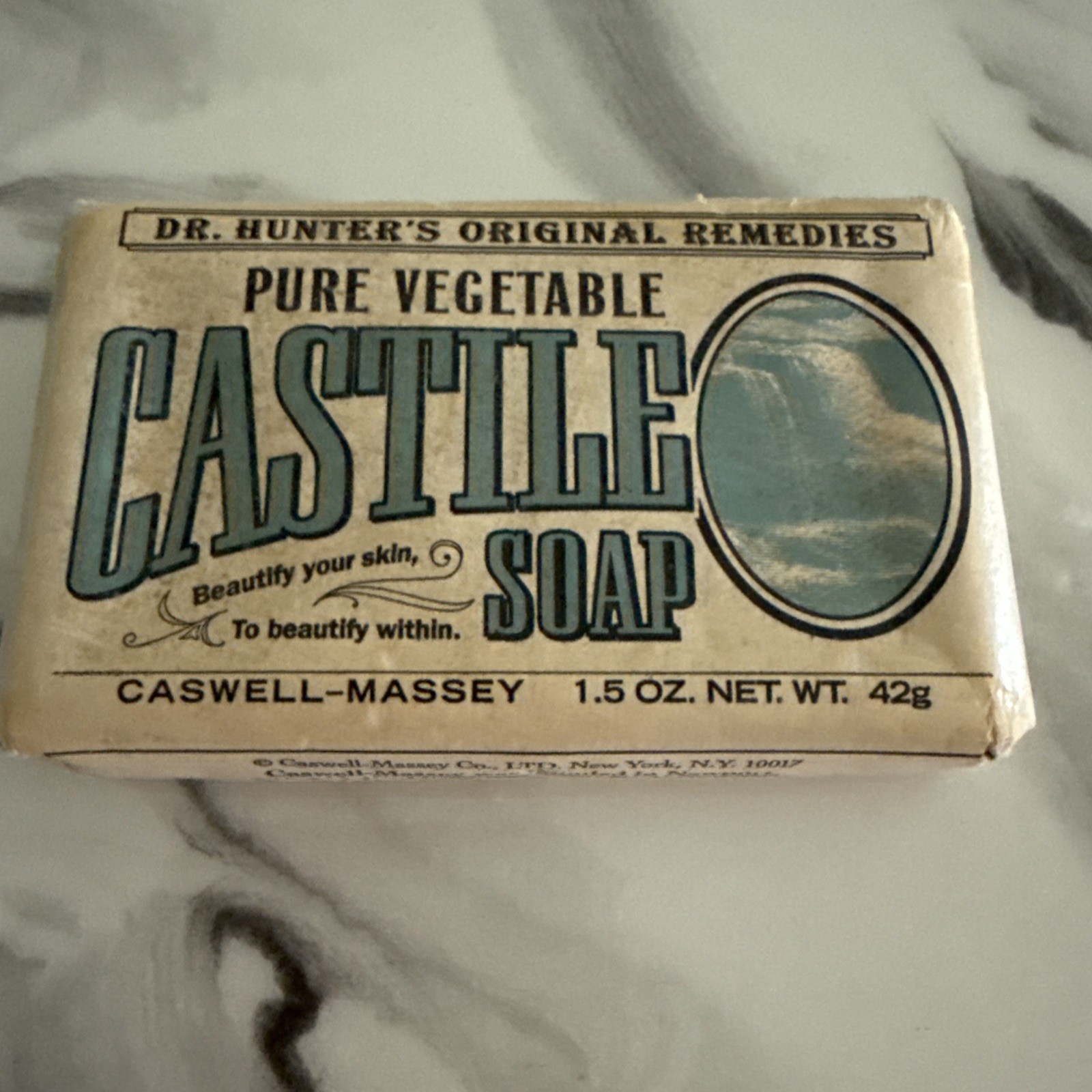 Dr. Hunter’s Original Castile Soap Caswell-Massey 1.5 OZ wrapped Travel Size