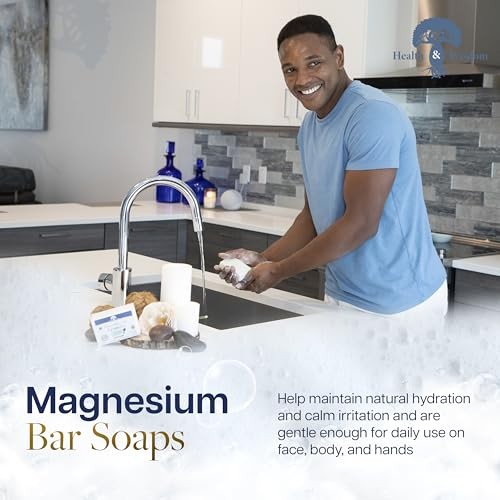 Magnesium Bar Soap with Aloe & Essential Oils – 4oz