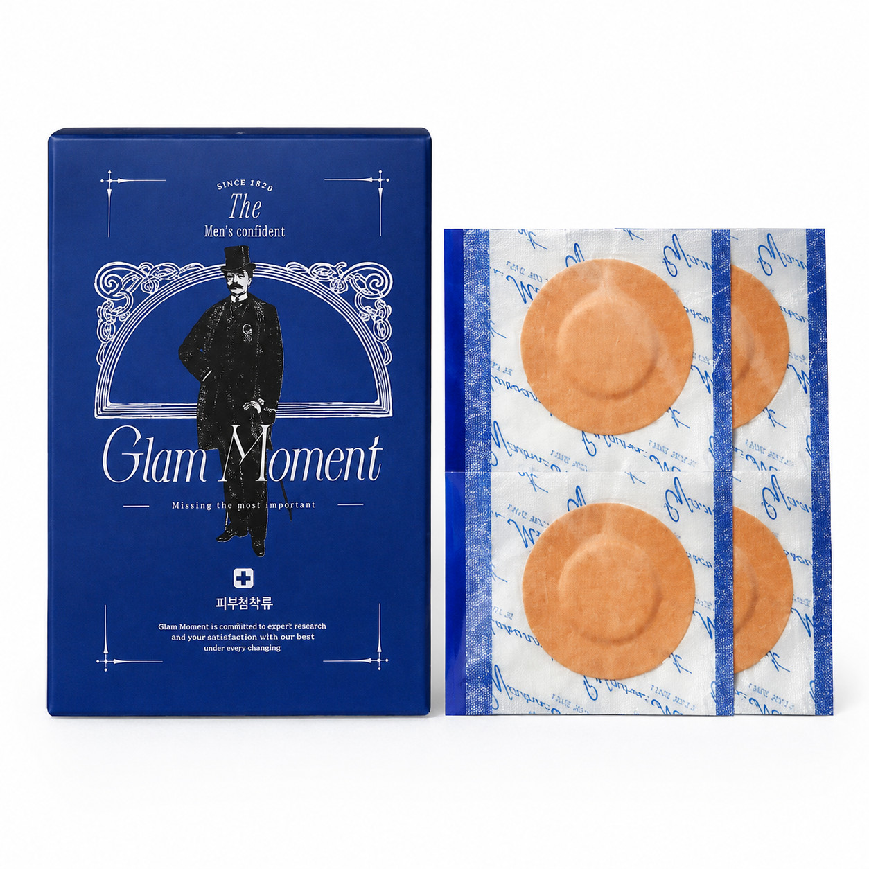 Glam Moment Men Skin Fit Nipple Band Cover Patch 60 Pieces