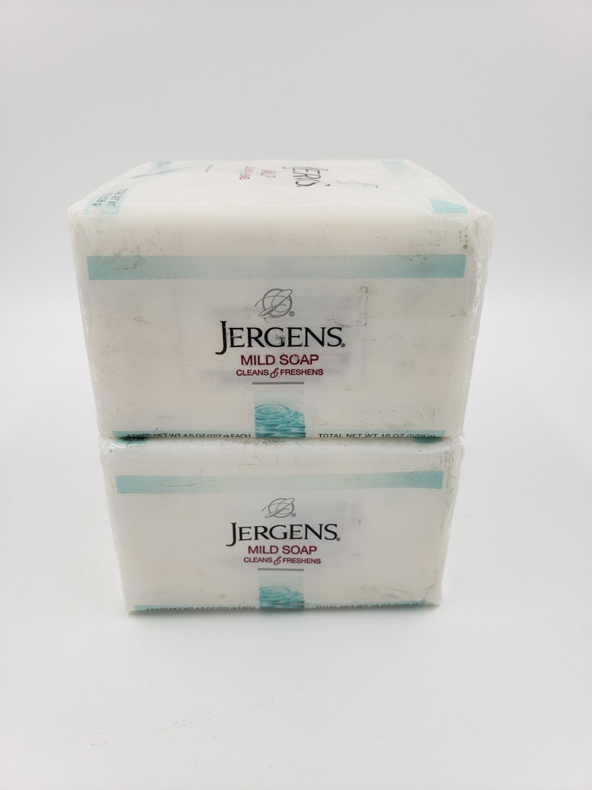 Jergens Mild Soap Cleans & Freshens (4) 4.5 Oz Bars Per Package – Lot of 2*