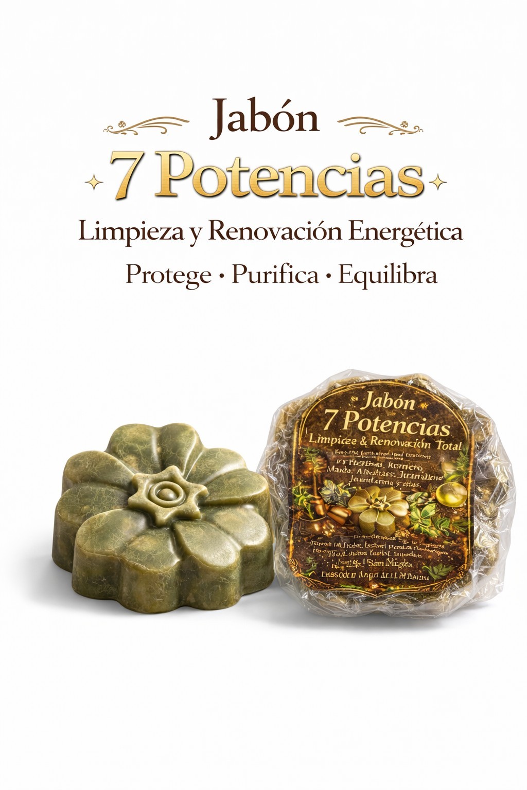 Jabón 7 Potencias . Energías Negativas, Brujería y invidia.Seven Powers Soap.Wi