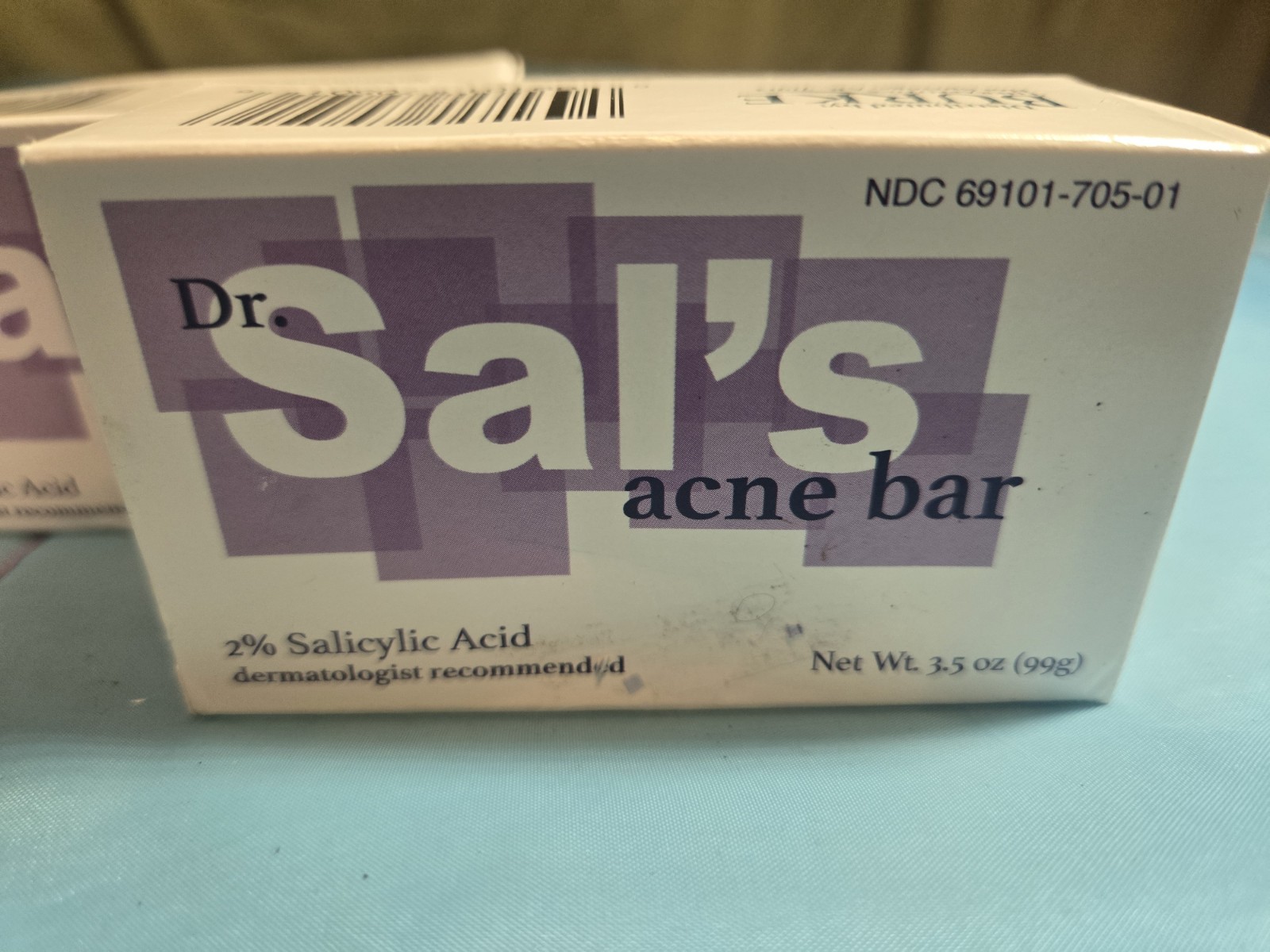 Acne Bar Dr. Sal’s Skin Care Soap Bar, Set Of 3 Burks Dermatologist New 3.5oz