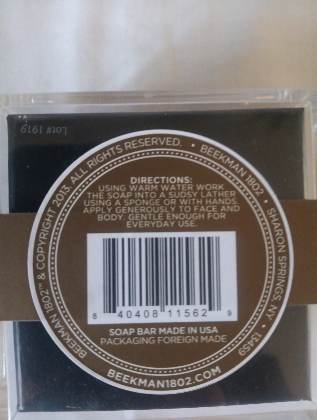 2 Beekman 1802 Lump of Gold Shimmer Beauty Bar Triple Milled 8 oz. New Sealed