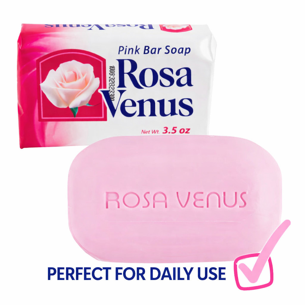 Rosa Venus Pink Bar Soap 9 Pack 5.3 oz Bath Soap Rose Scent FREE SHIPPING