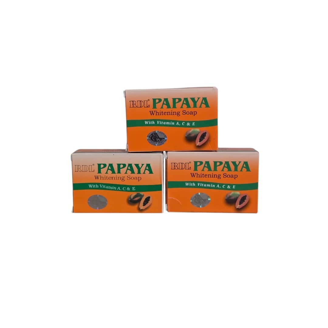 X3 RDL Papaya All Natural Whitening Soap with Vitamin A, C ,E – 3pcs USA Stock