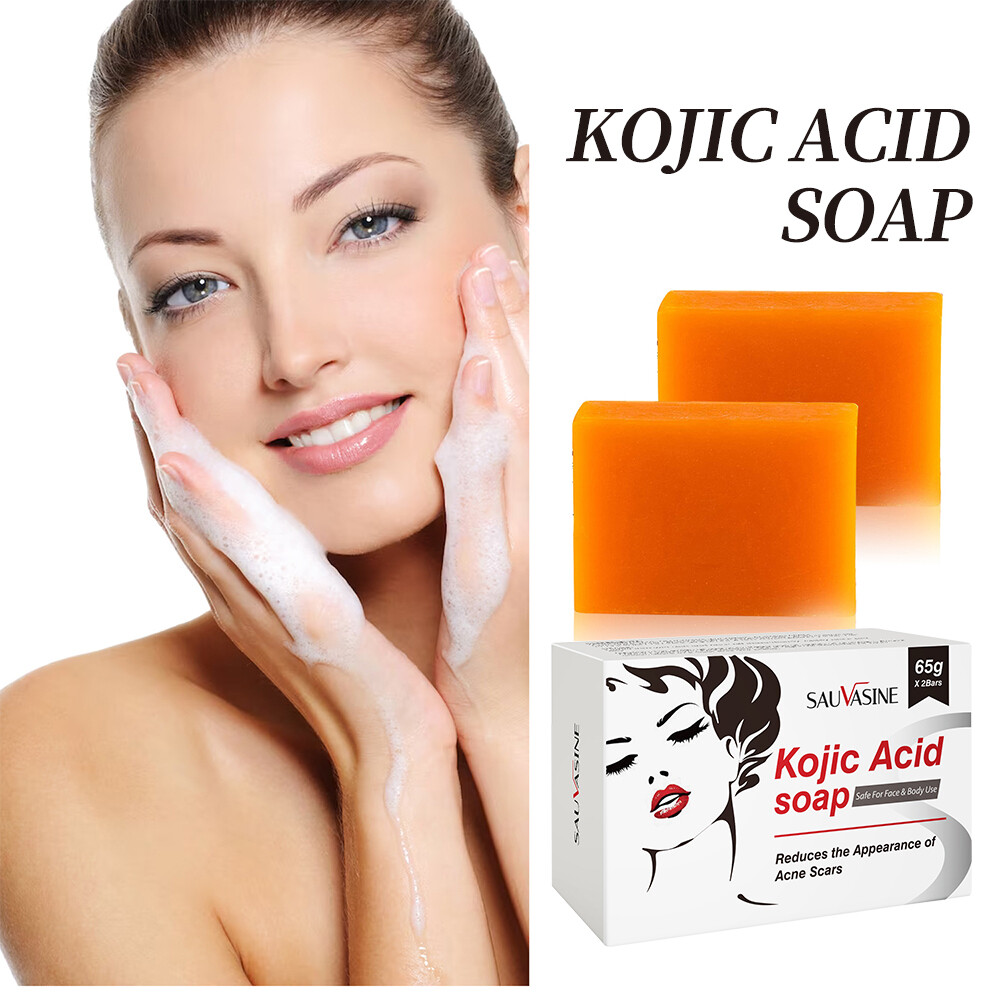 5/3X Kojic Acid Soap Acne Dark Spot Remover Skin Lightening Whitening Face Body