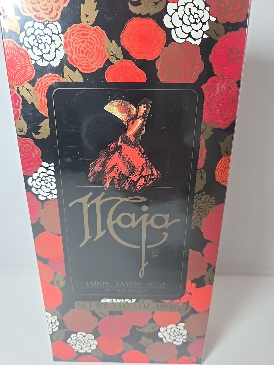 NEW SEALED BOX Collectible Jabon Savon soap Maja 3 bars 5.2oz Myrurgia NIB