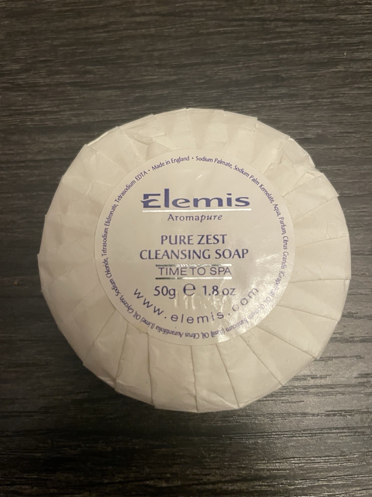 Elemis PURE ZEST Time To Spa Cleansing Soap 1.8 Oz 50g Body Care New