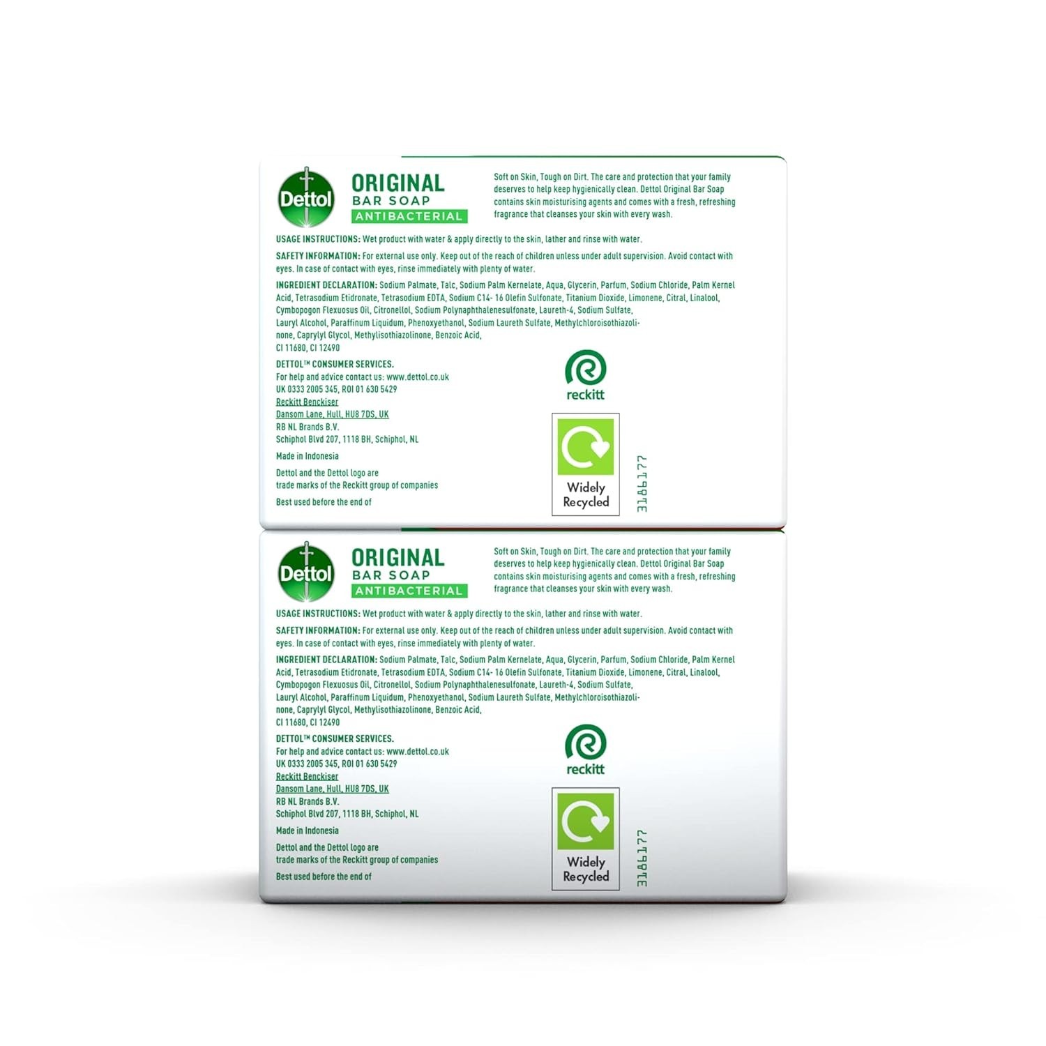 100g Bar Soap Twin Pack – Gentle, Moisturizing, and Bacteria-Fighting