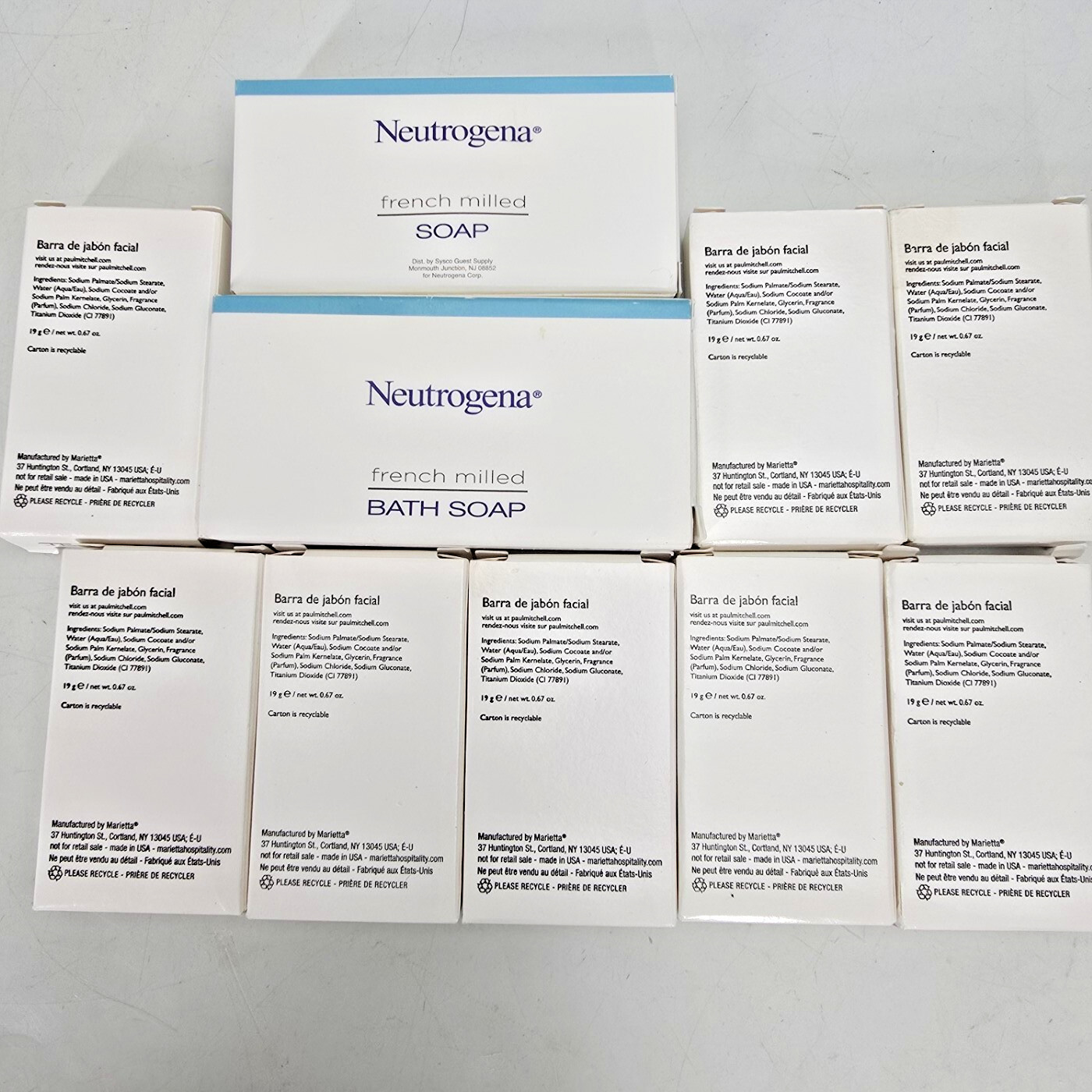 Paul Mitchell Neutrogena Soap Refreshing Citrus Travel Size French Mill 10 Count