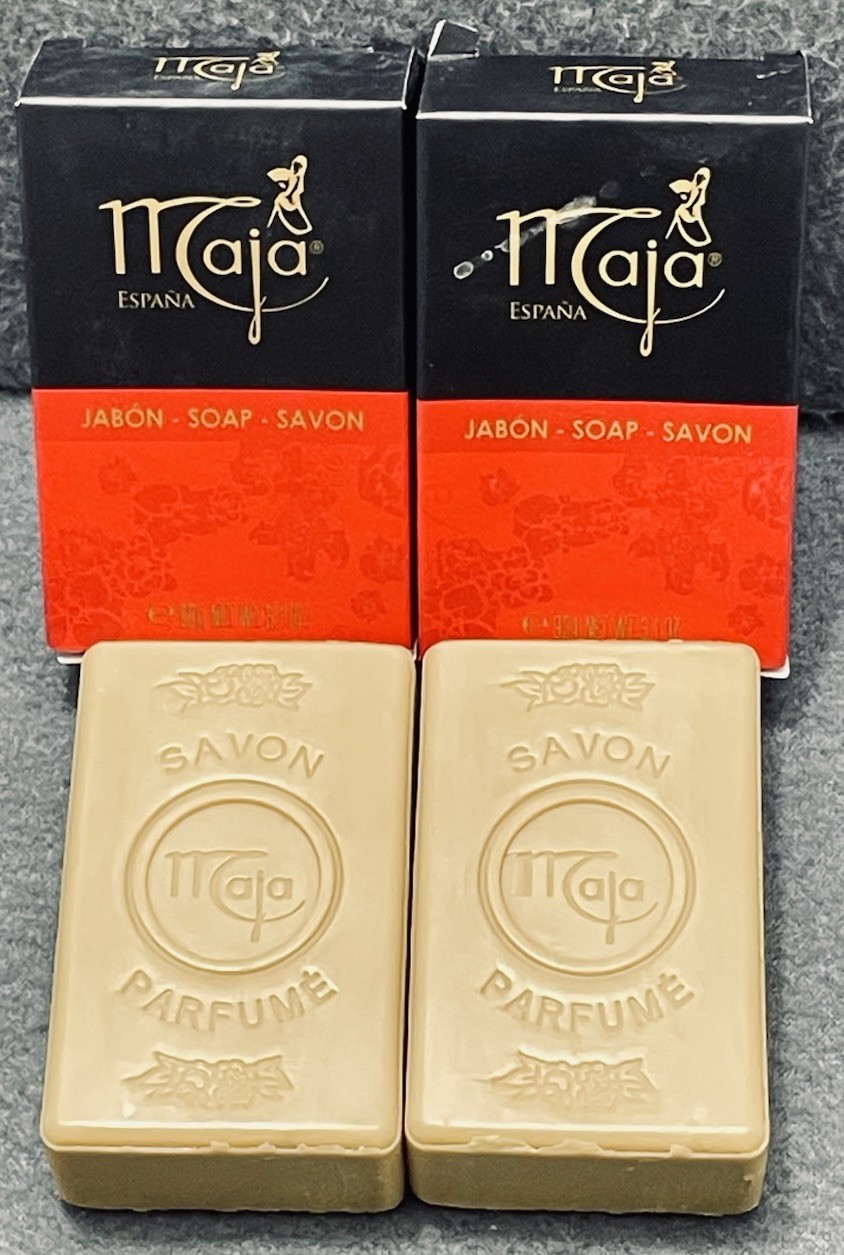 MAJA Jabon Soap Savon 3.1 oz Set of 2 NEW IN BOX Beautiful Fragrance