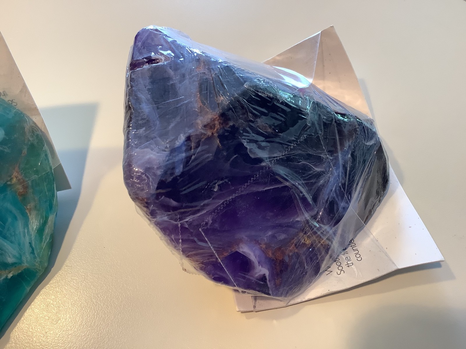 Soap Rocks – Azurite Malachite & Blue Agate Purple and Blue Lot 2 New Sealed