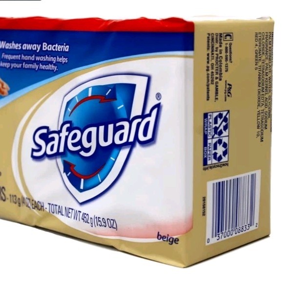 Lot: 2 8packs Safe-Guard Antibacterial Soap, 4oz Bar beige color Anti-bacterial