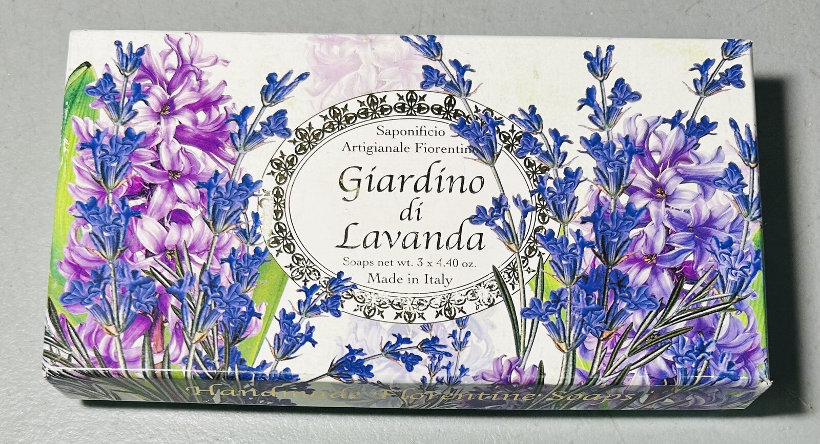 Saponificio Artigianale Fiorentino Tuscan Lavender Soap 2 Bars 4.4 oz Italy