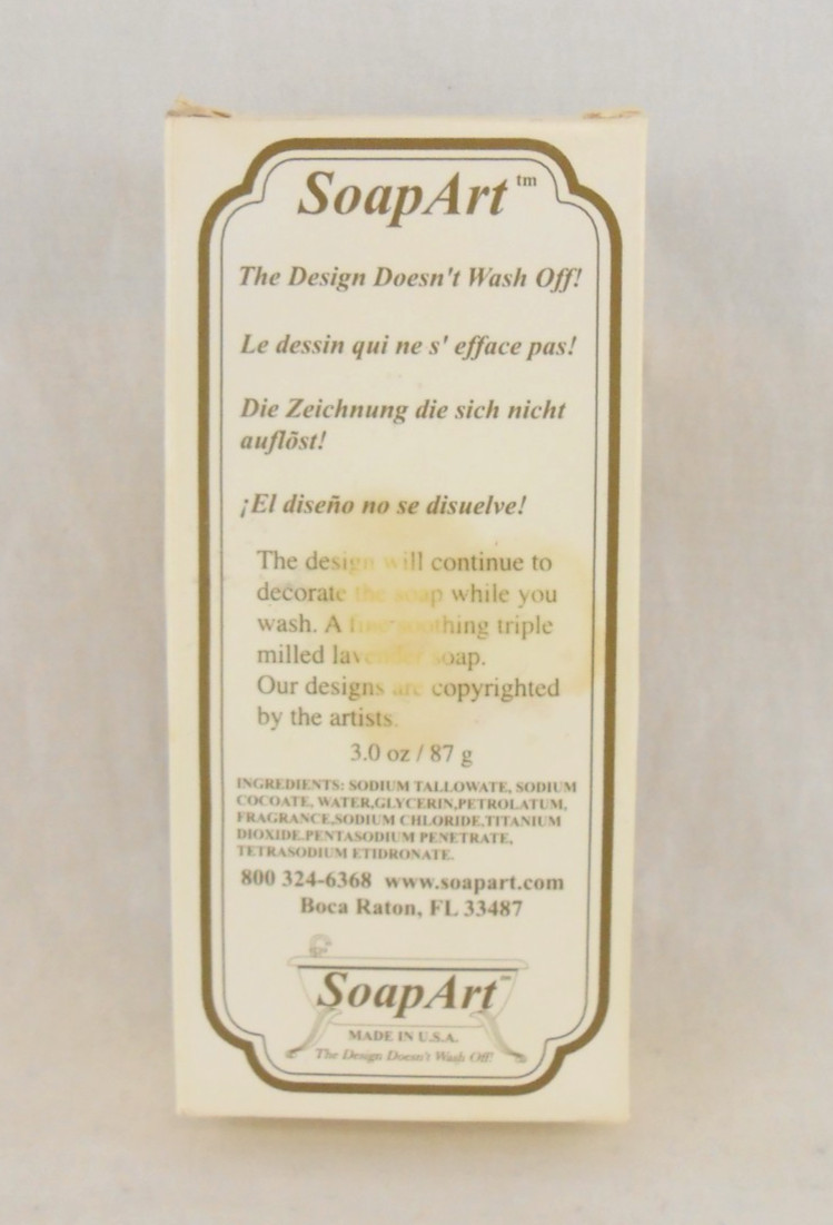 Lasting Impressions Soap Art 3.0 oz Picture Soap Bath Bar Christmas Tree Design