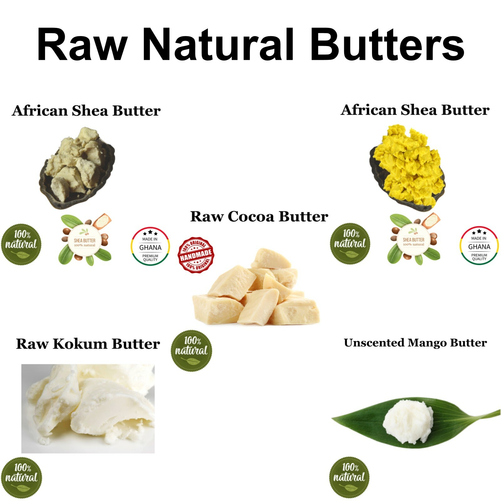 Raw African Black Soap 8 oz 100% Raw Unrefined Natural Organic Grade A Wholesale