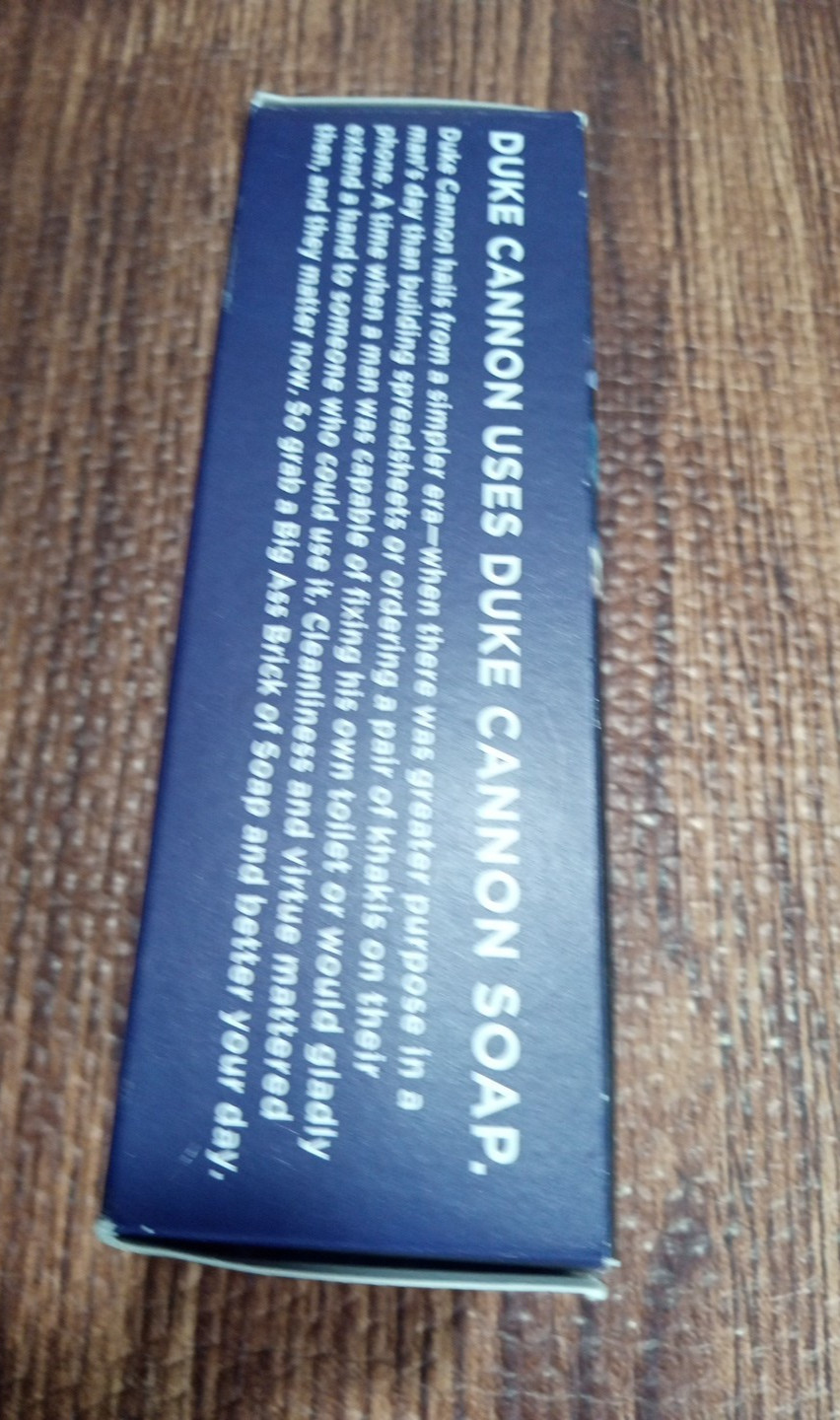 Duke Cannon Supply Co. Soap Naval Diplomacy Starts In Your Shower NIOB