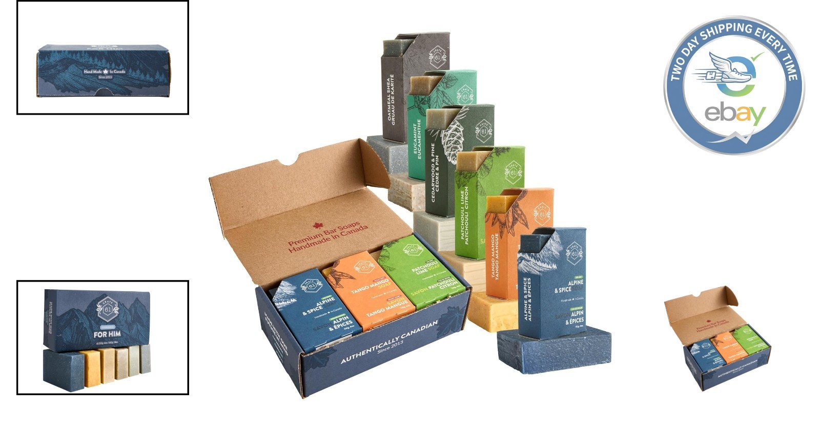 Refreshing Soap Set – 6 Handmade Fragrances Designed for Men’s Skin Health