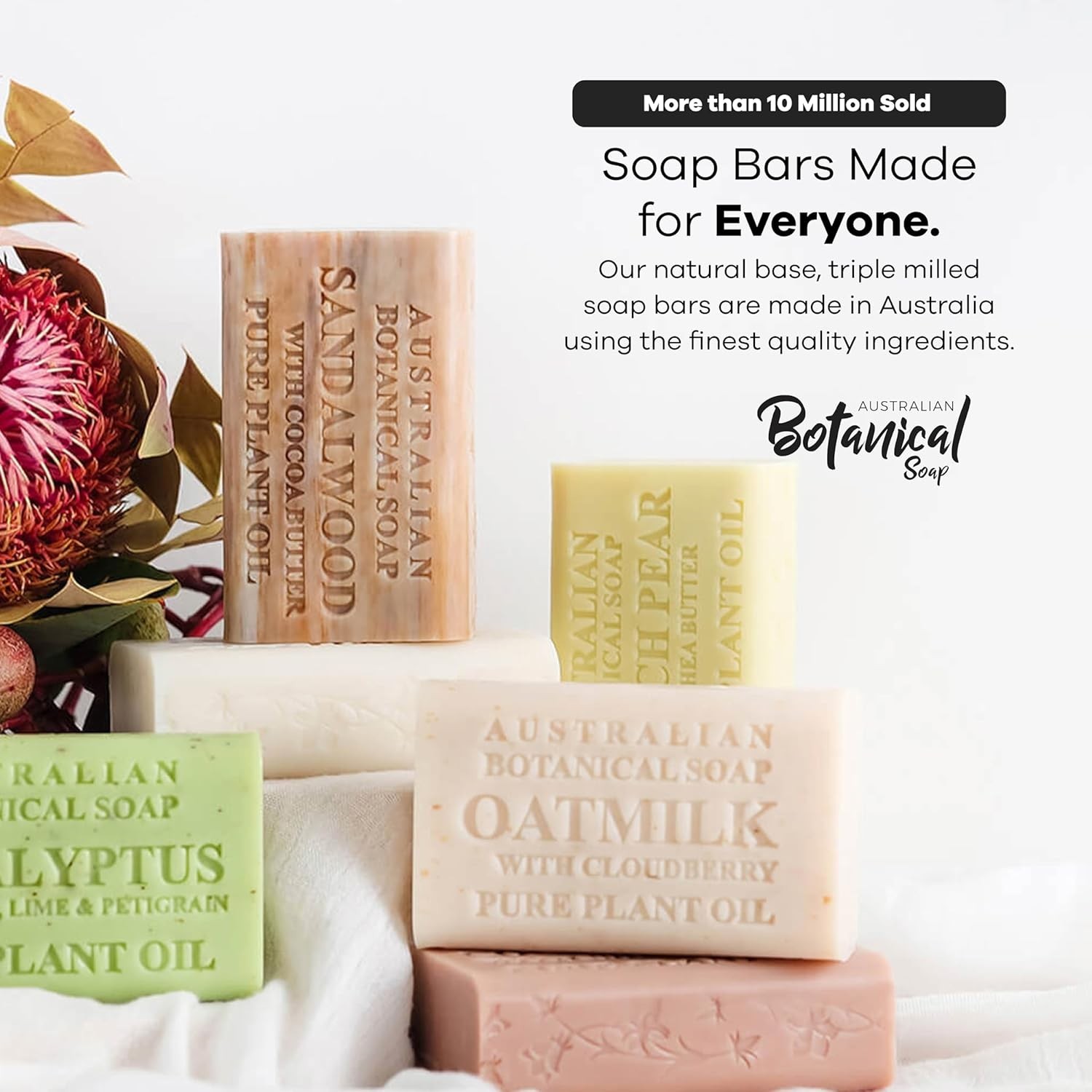 Australian Botanical Soap 8 Pack Vitamin C Valencia Orange 6.6 Ounce Bars