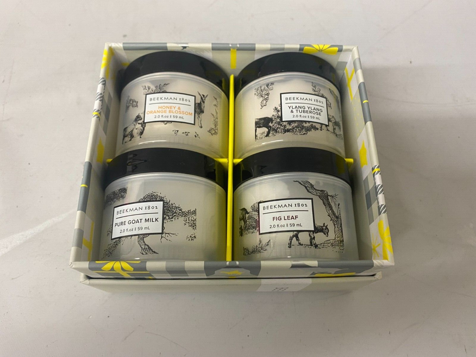 Beekman 1802, 4 pack assorted Whipped Body Cream gift set, 2 fl. oz. each – NEW