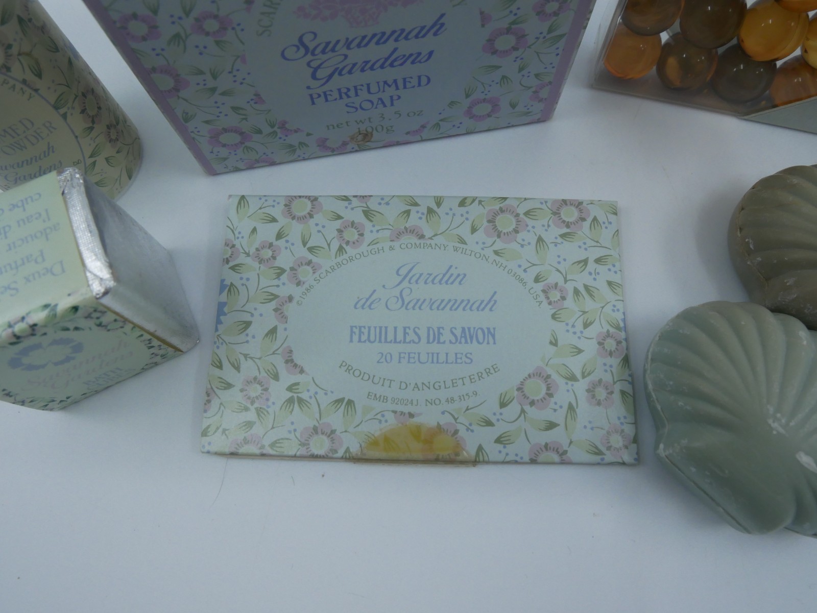 Scarborough and Company Savannah Gardens Perfume Bath Pearls Oil Powder Soap