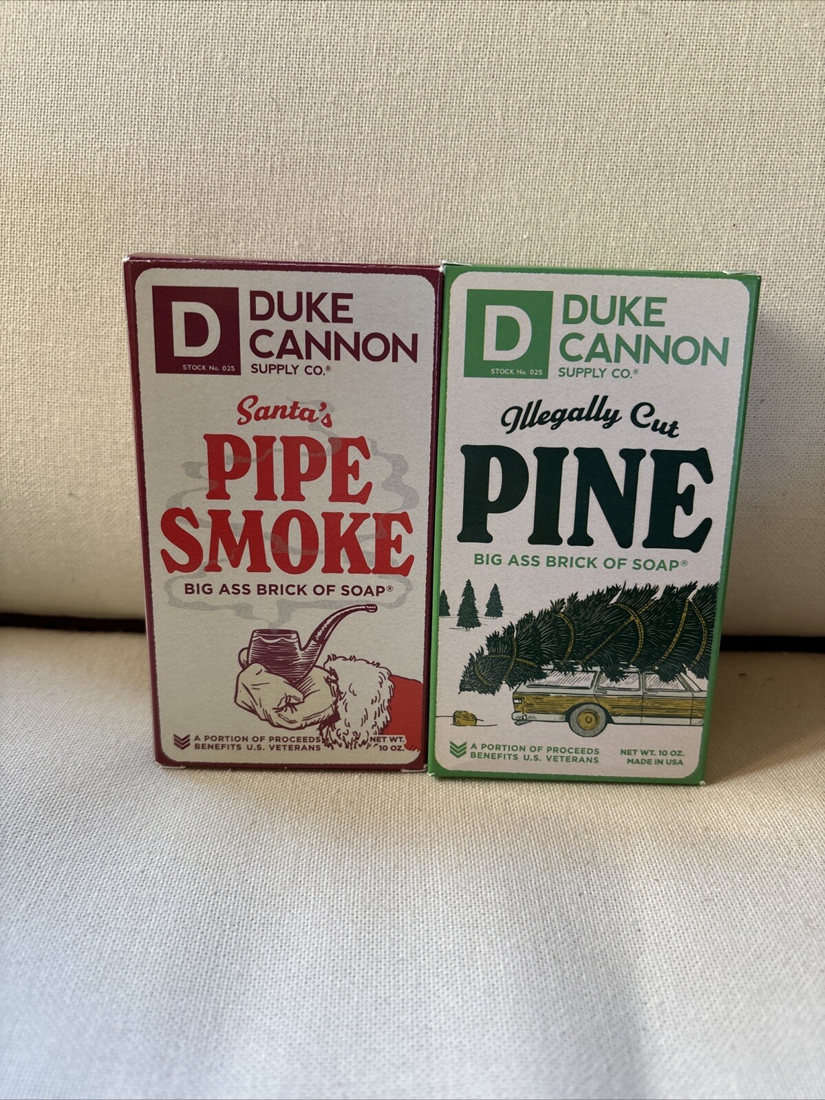 Duke Cannon Supply Co. Soap. Santa’s Pipe Smoke And Illegally Cut Pine