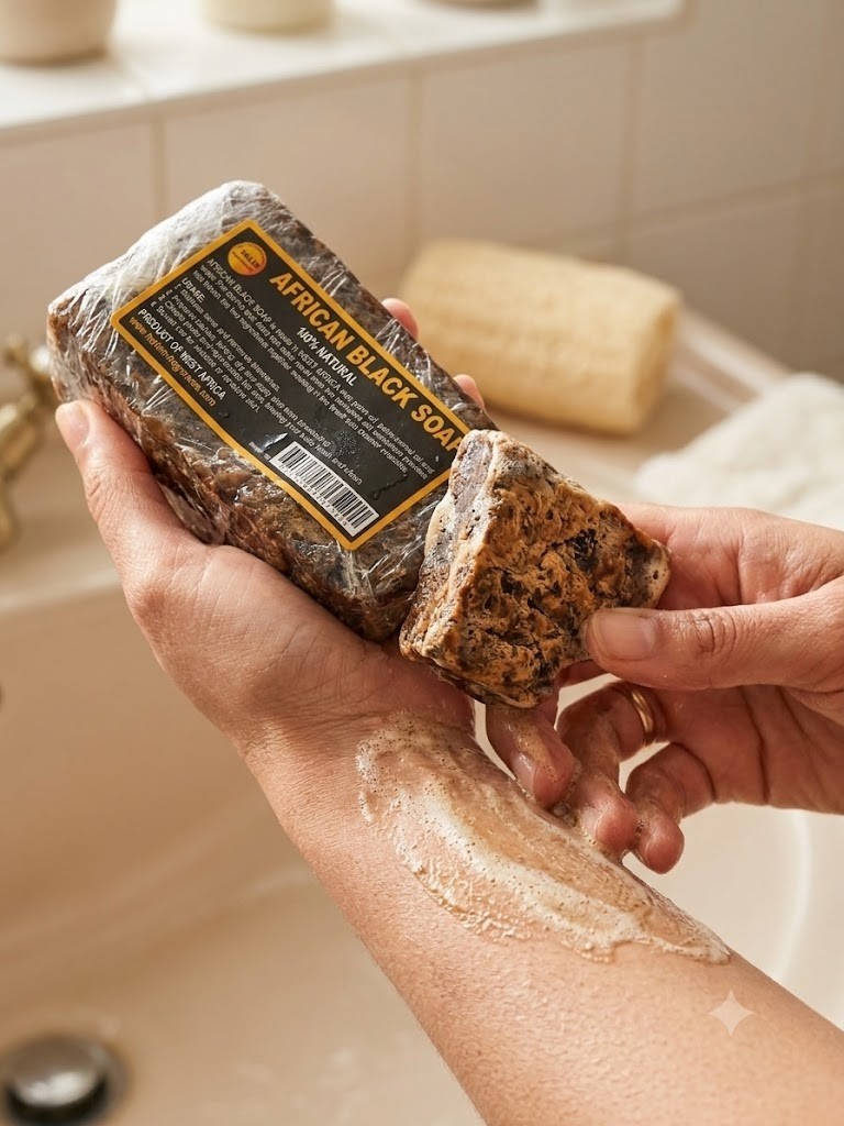 Authentic African Black Soap 1lb Raw Natural Acne Rashes Dark Spot Cleanser Bar