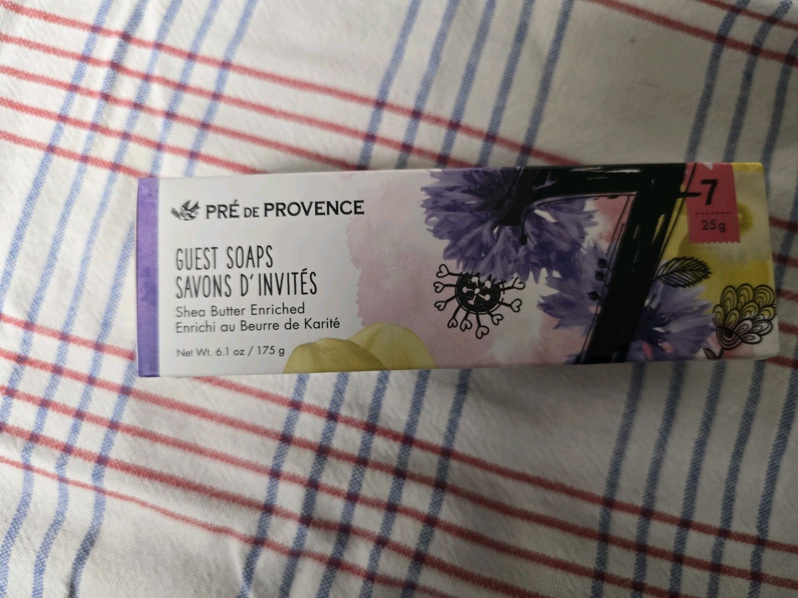 NIB Old Stock Set Of 7 Guest Soaps Pre De Provence France Shea Butter Enriched