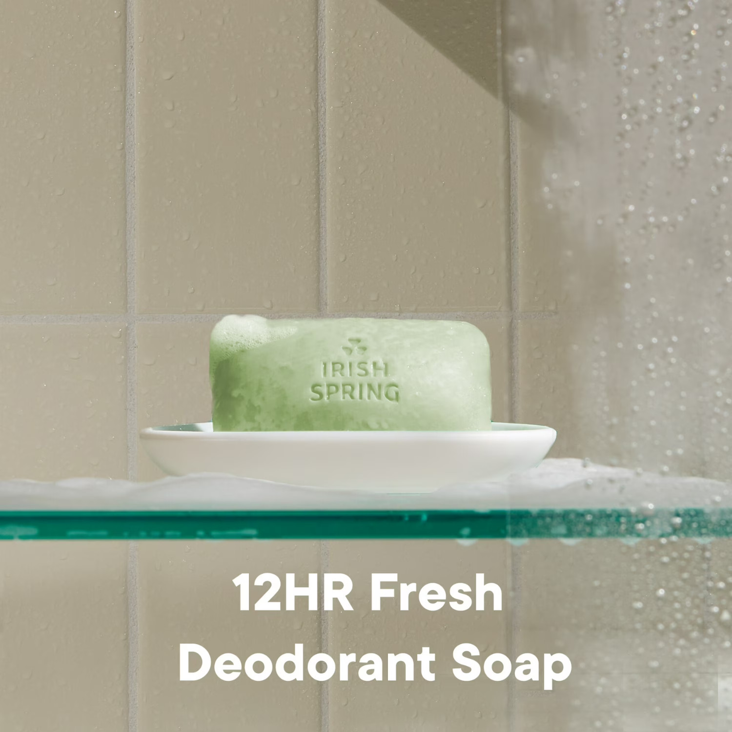 Irish Spring Aloe Mist Deodorant Bar Soap for Men, 3.7 oz Bar (12 Pack)