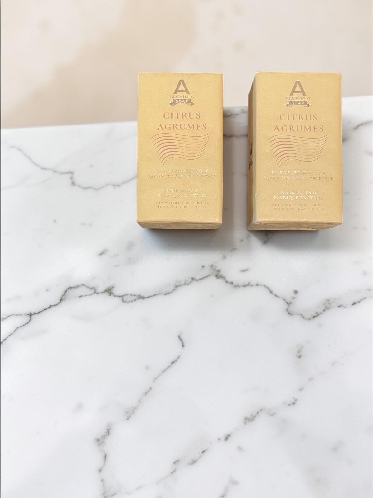 Alchemia Citrus Bar Soap 2 Pack 10.5 oz Each | Fresh Orange Lemon Scent Large Ba