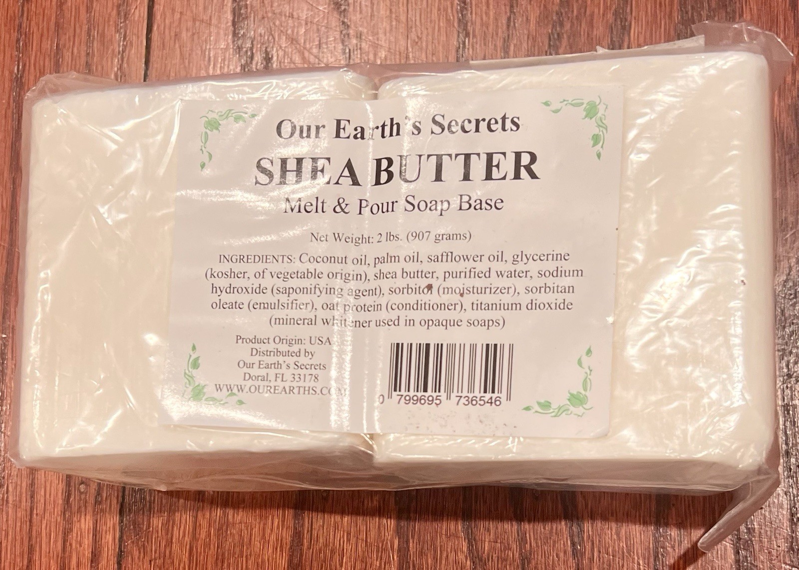Our Earth’s Secrets Shea Butter ~ Melt & Pour Soap Base~ 2LB