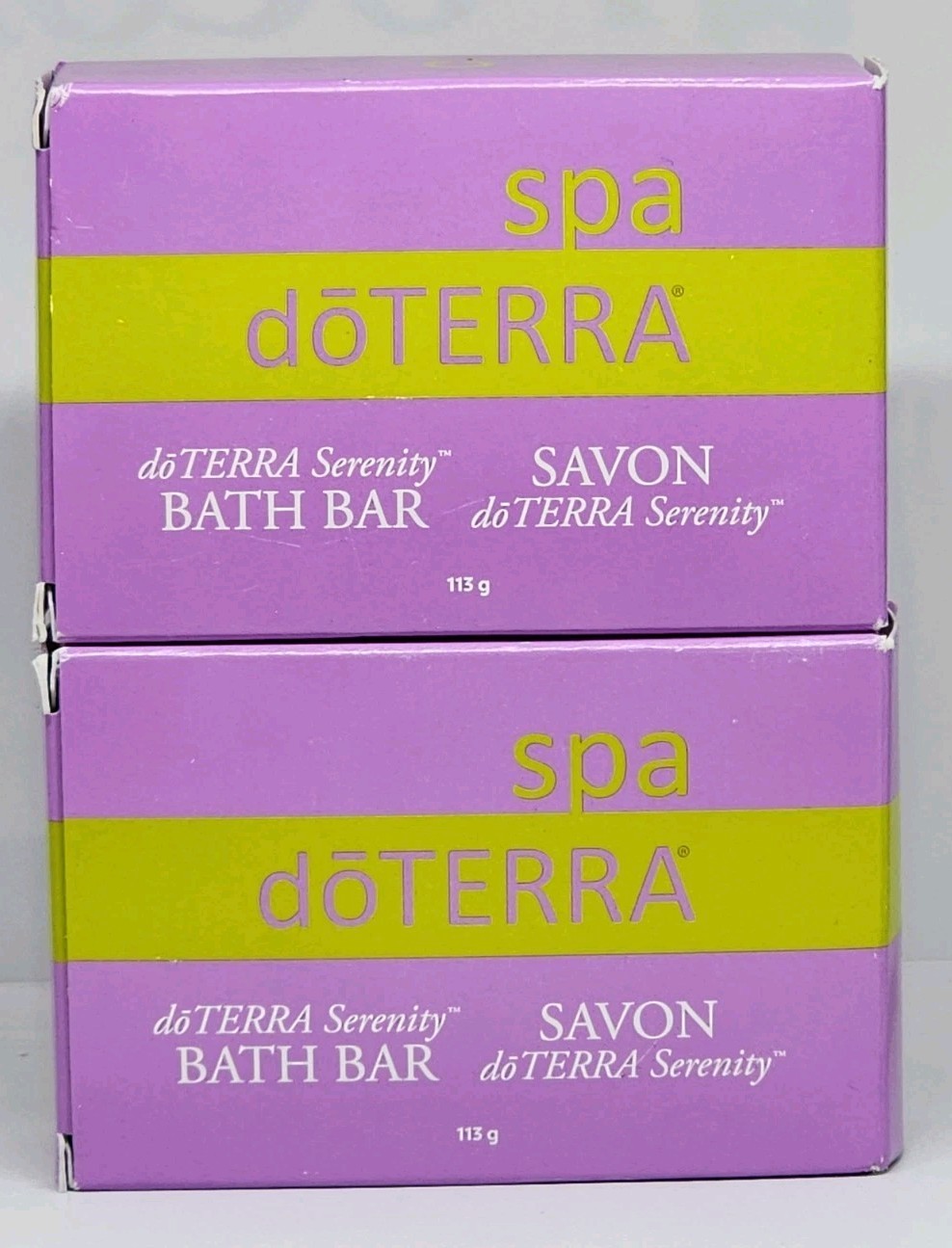 2x doTERRA SPA Serenity Bath Bar Soap Savon Serenity With Essential Oils 4 oz