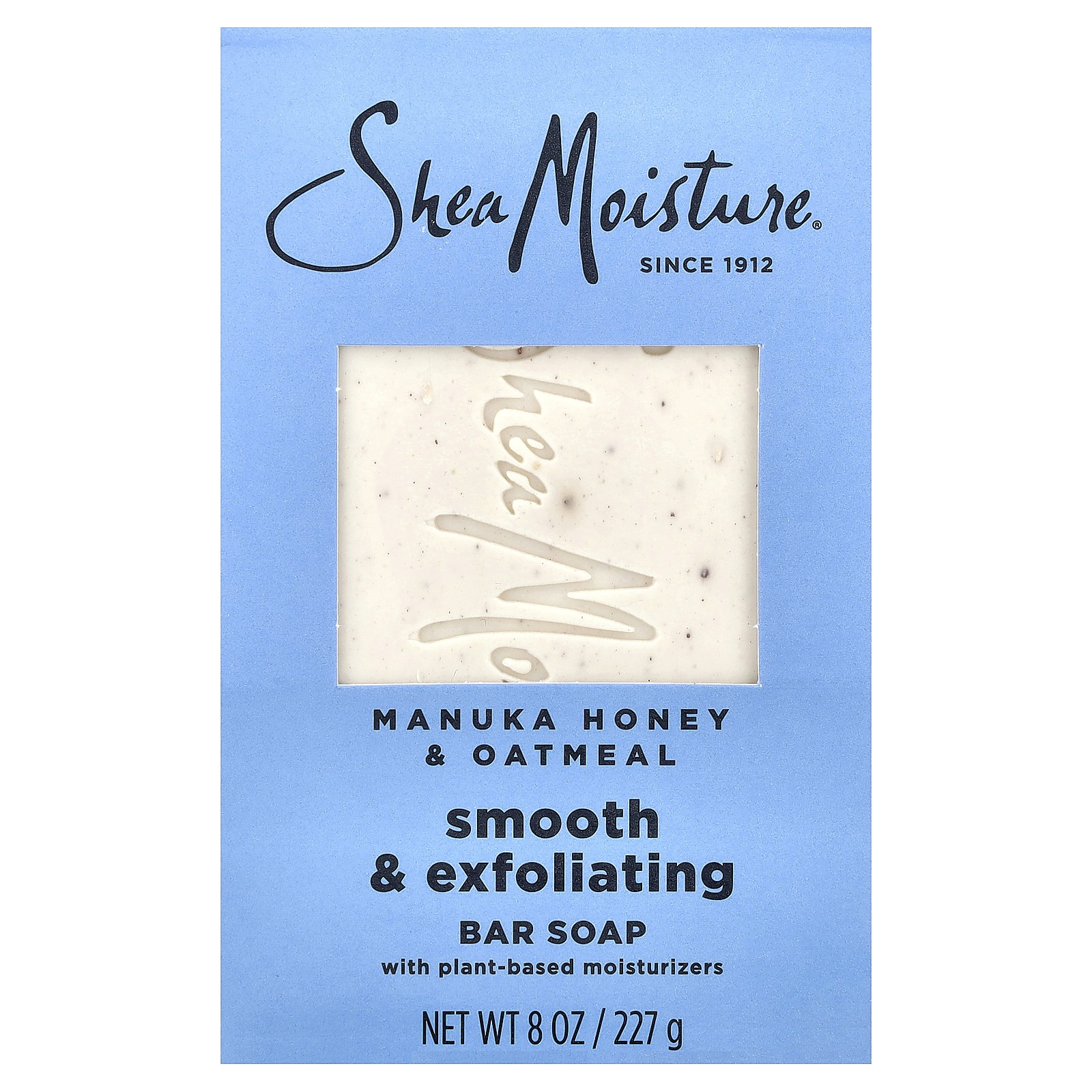 Smooth & Exfoliating Bar Soap, Manuka Honey & Oatmeal, 8 oz (227 g)
