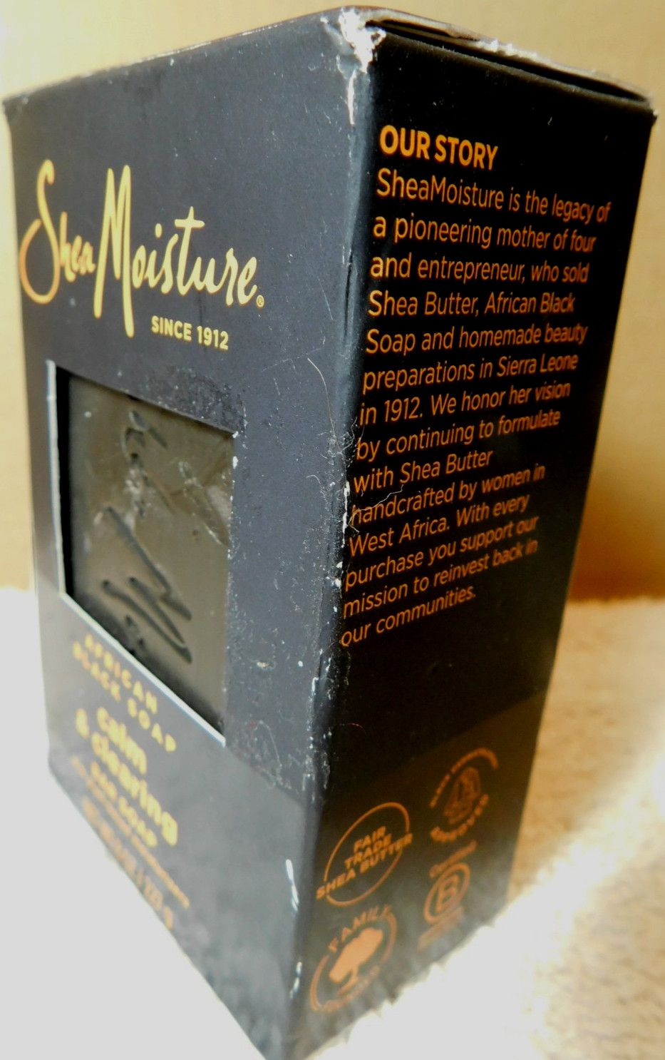 Shea Moisture~African Black Soap Calm&Clearing Bar Soap w/Plant-Based Moisturize