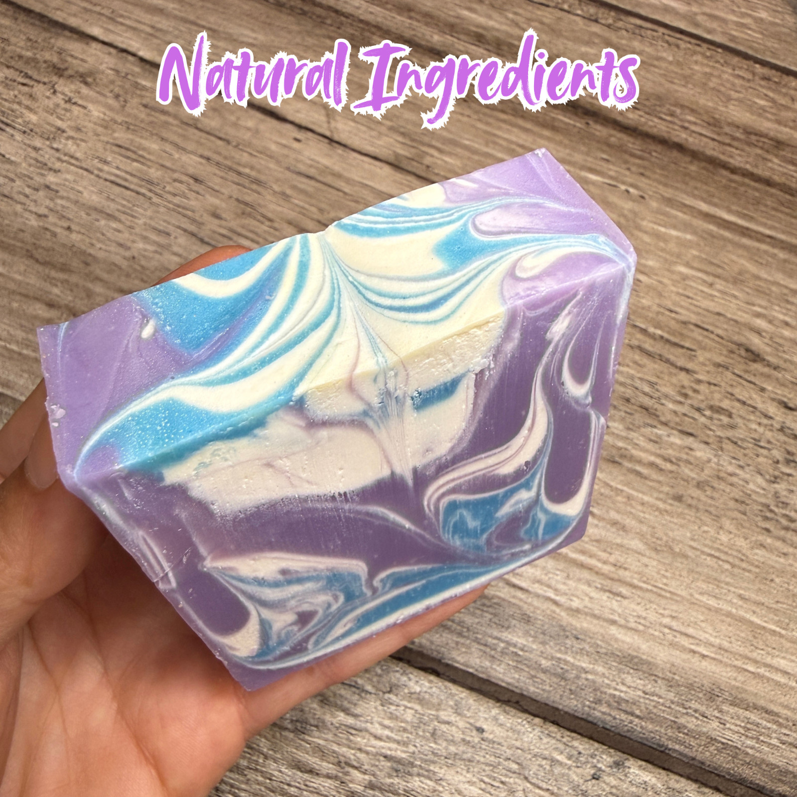 Handmade Natural Violet Bar Soap, Beauty Bar, Gift For Her or Him