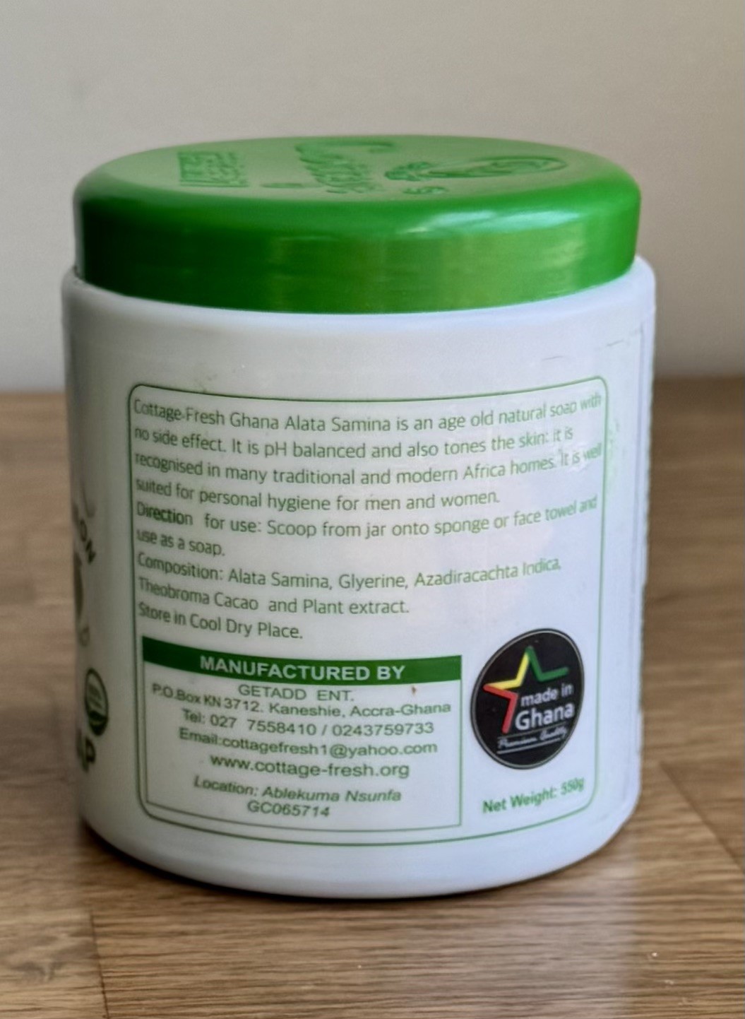 Cottage fresh Alata Samina Soap
