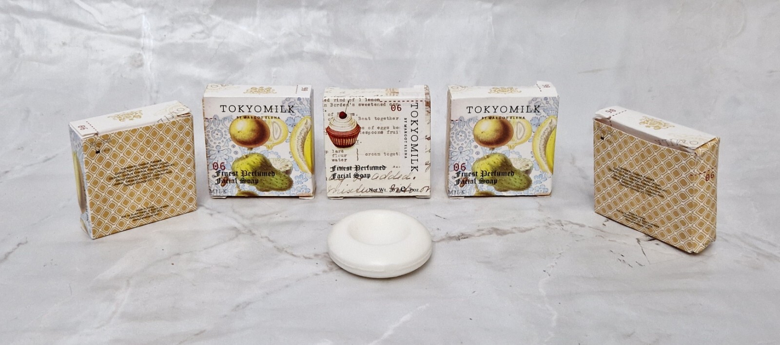 TOKYOMILK By Margo Elena 06 Finest Perfumed Facial Soap 20g 2.1oz BNIB Set Of 5