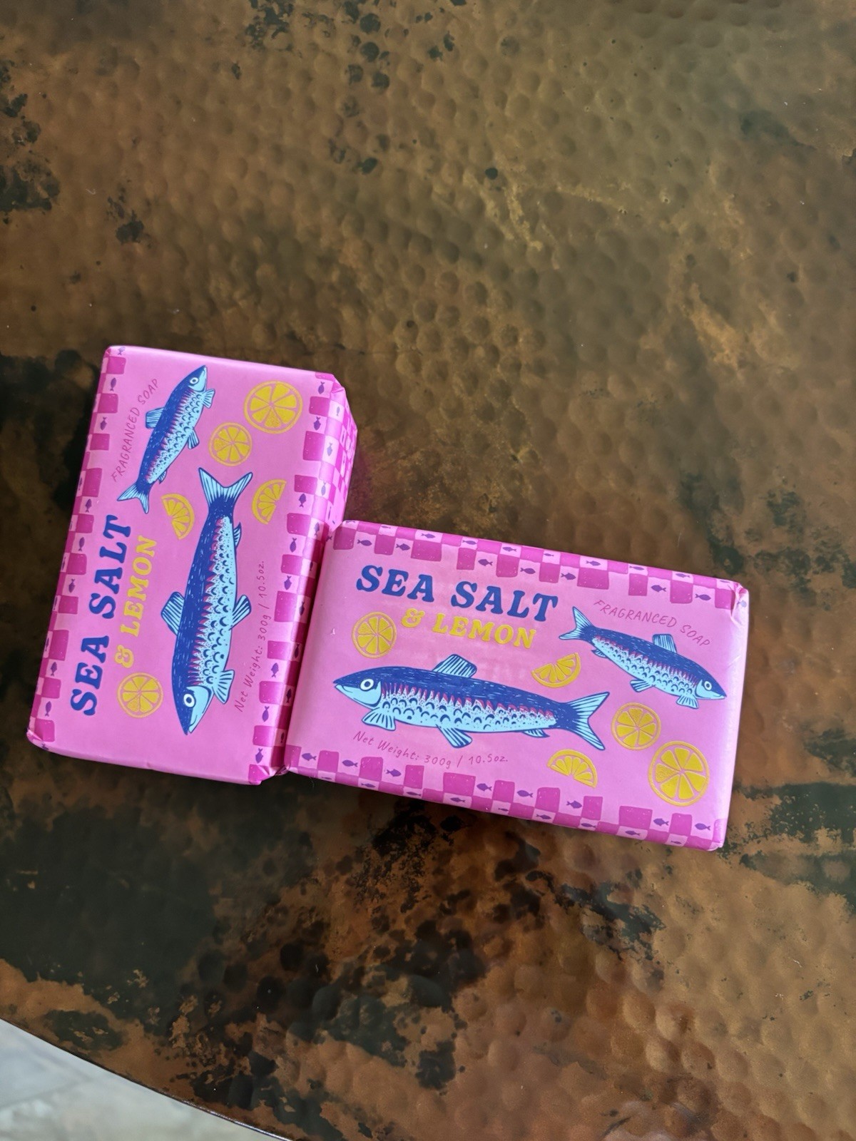 CASTELBEL 2 JUMBO Sea Salt &Lemon Scented Soap Bars /10.5 ozs each – Ltd Ed.