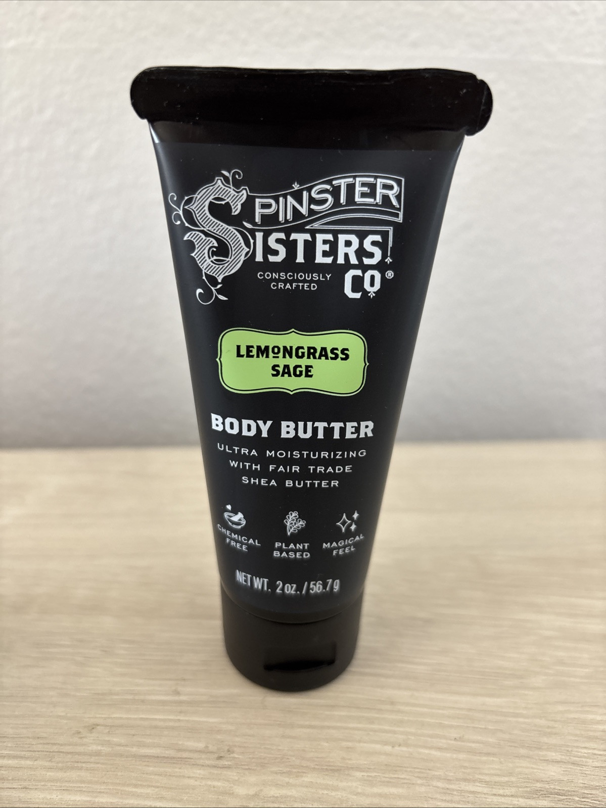 New! Spinster Sisters Co Moisturizing Soap Bar Body Butter Lemongrass Sage